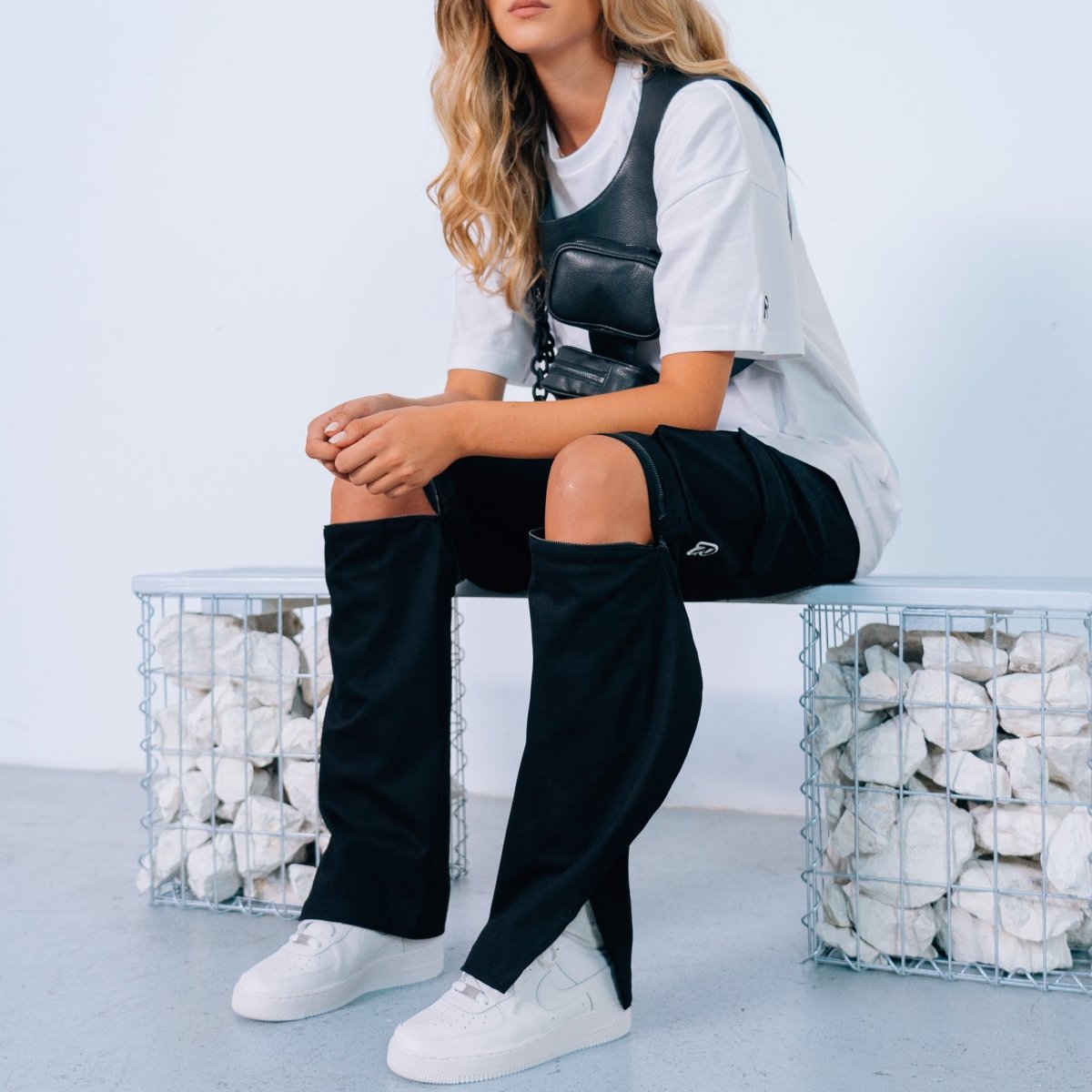 RARRI BOYS®LIMITED CARGOPANTS BLACK ''2 IN 1''