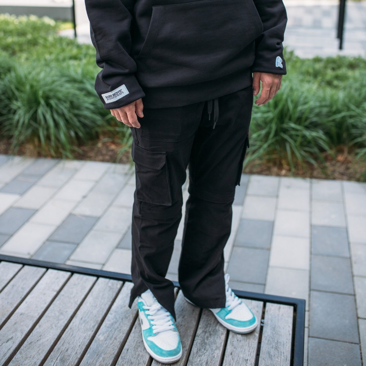 RARRI BOYS®LIMITED CARGOPANTS BLACK ''2 IN 1''