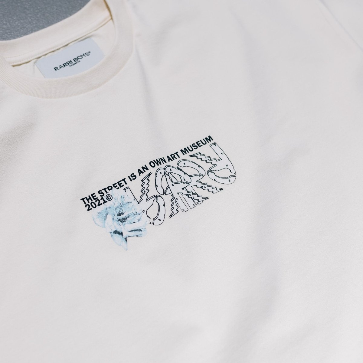RARRI BOYS®LIMITED T - SHIRT CREAM ''FLOWER''